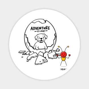 Puppy and ant - Adventure Time Magnet